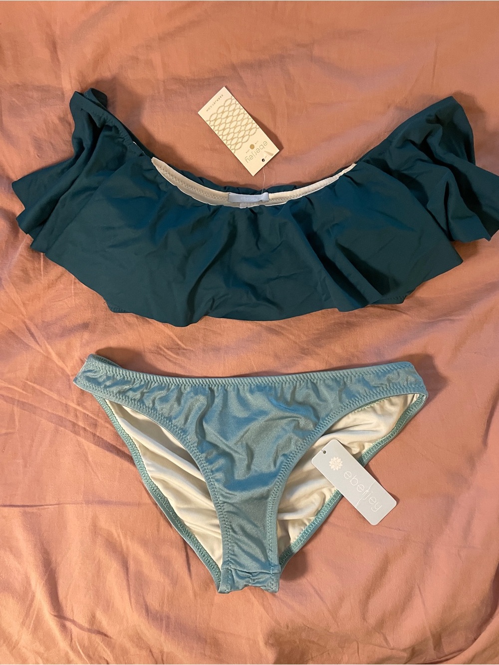NWT med Eberjey bandeau bikini set